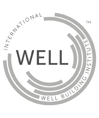 Gray WELL Building Standard symbol indicating compliance with the International WELL Building Institute standards.